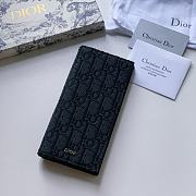 Kitlife Dior Vertical Long Wallet Oblique Jacquard 2 colors - 18.5×9.5cm - 2