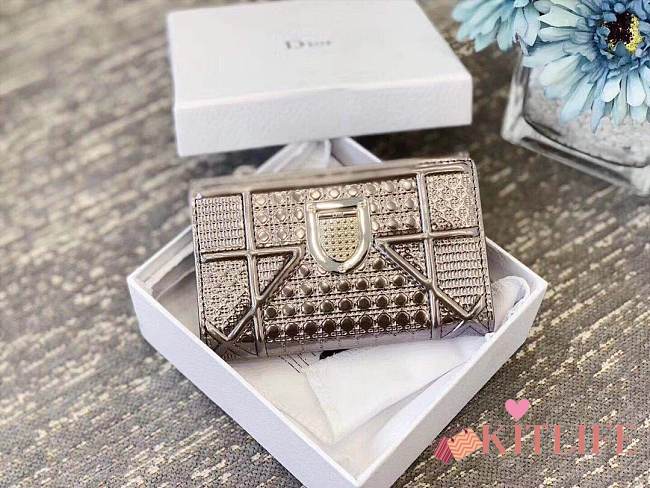 Kitlife Dior Diorama Metallic Wallet - 3 colors - 13cm - 1