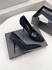 KITLIFE YSL ZOE PUMPS IN BLACK SUEDE LEATHER  - 5