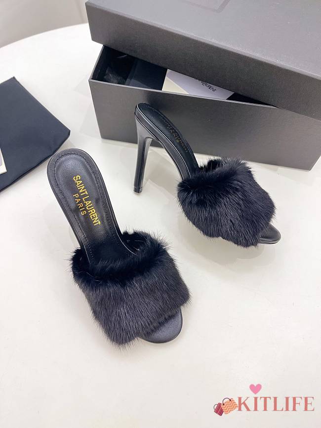 KITLIFE YSL ROY MULES IN BLACK - 1