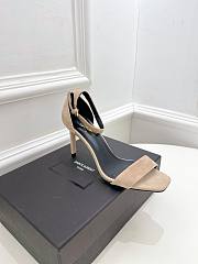 KITLIFE YSL SANDALS IN BROWN SUEDE LEATHER  - 4