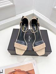 KITLIFE YSL SANDALS IN BROWN SUEDE LEATHER  - 3