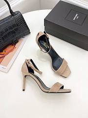 KITLIFE YSL SANDALS IN BROWN SUEDE LEATHER  - 1