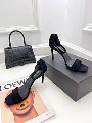 KITLIFE YSL SANDALS IN BLACK SUEDE LEATHER - 3