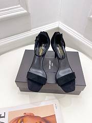KITLIFE YSL SANDALS IN BLACK SUEDE LEATHER - 2