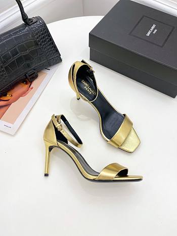 KITLIFE YSL SANDALS IN GOLD LEATHER