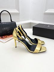 KITLIFE YSL SANDALS IN GOLD LEATHER - 5