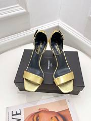 KITLIFE YSL SANDALS IN GOLD LEATHER - 4