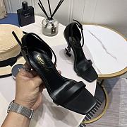 KITLIFE YSL OPYUM SANDALS IN LEATHER WITH BLACK HEEL - 2