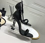 KITLIFE YSL OPYUM SANDALS IN LEATHER WITH BLACK HEEL - 3