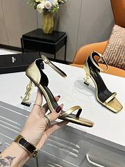 KITLIFE YSL OPYUM SANDALS LEATHER WITH GOLD HARDWARE IN WHITE, BEIGE, RED, GOLD - 1