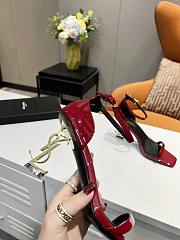 KITLIFE YSL OPYUM SANDALS LEATHER WITH GOLD HARDWARE IN WHITE, BEIGE, RED, GOLD - 3