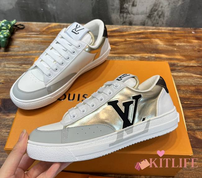 Kitlife Louis Vuitton Charlie Sneakers In Gold, Silver - 1