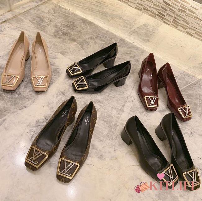 Kitlife Louis Vuitton Madeleine Patent Leather Pump (Black, Red, Beige) - 1