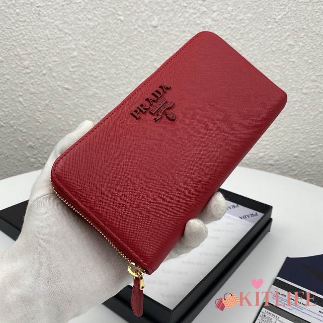 Kitlife Prada Zip Around Saffiano Leather (5 colors) - 20x10.5 cm - 1