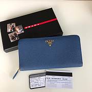 Kitlife Prada  Saffiano Metal Around Long Wallet 7 colors - 1ML506 - 20×10.3cm - 3