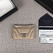 Kitlife Prada Card Holder (Beige, Black) - 10.5cx7cm - 1