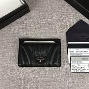 Kitlife Prada Card Holder (Beige, Black) - 10.5cx7cm - 2