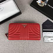 Kitlife Prada Quilted Soft Calfskin Leather Long Zip Around Wallet 4 colors - 20x10.5cm - 4