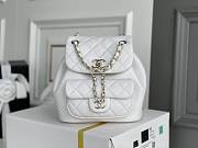 Kitlife Chanel Duma Backpack White - 18.5x18x12cm - 1