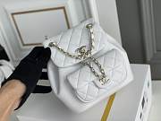 Kitlife Chanel Duma Backpack White - 18.5x18x12cm - 4