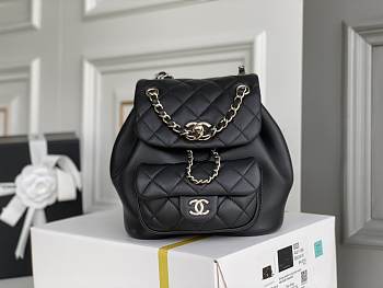 Kitlife Chanel Duma Backpack Black - 18.5x18x12cm