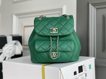 Kitlife Chanel Duma Backpack Green - 18.5x18x12cm