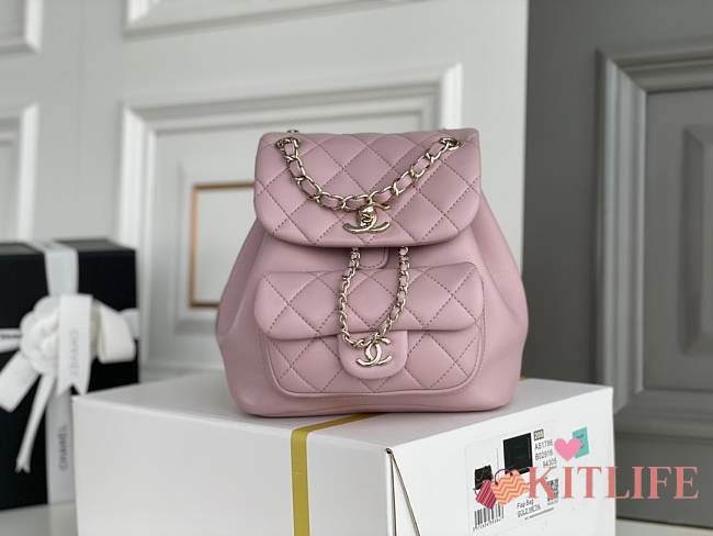 Kitlife Chanel Duma Backpack Pink - 18.5x18x12cm - 1