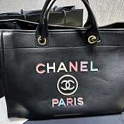 Kitlife Chanel LARGE SHOPPING BLACK BAG - 30 × 50 × 22 cm - 3