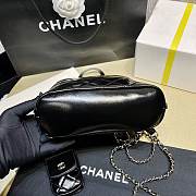 Kitlife Chanel Black Leather Backpack - 21*23*8*cm - 4