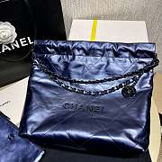 Kitlife Chanel 22 Large White Handbag Blue - 35cm - 5