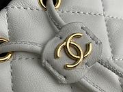 Kitlife Chanel Bucket With Chain White - 14*11*8cm - 3