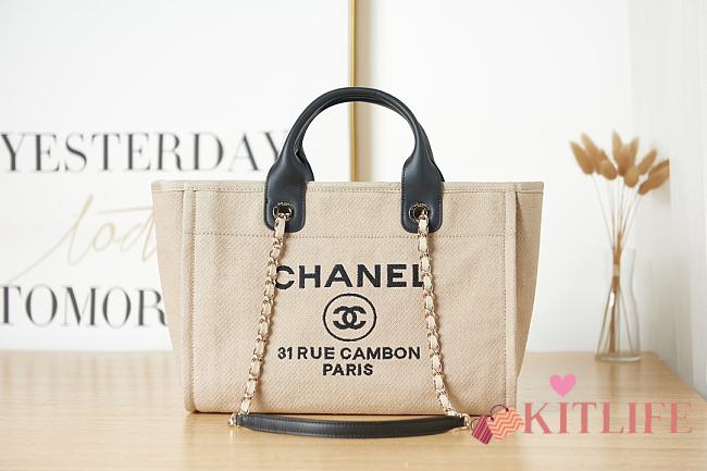 Kitlife Chanel Deauville 2022 SS Tote - 3 colors - 39x22x13cm  - 1