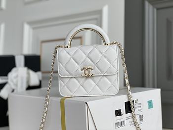 Ktilife Chanel Chain Bag (Black, White, Green, Grey, Pink) - 12.5x9.5x3.5cm