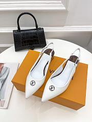 Kitlife Louis Vuitton MAGNETIC SLINGBACK PUMP (Black,White,Monogram) - 2