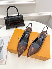 Kitlife Louis Vuitton MAGNETIC SLINGBACK PUMP (Black,White,Monogram) - 3
