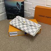 Kitlife Louis Vuitton Sarah Wallet Damier Azur - N63208 - 19 x 10.5 x 2.5 cm  - 3