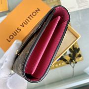 FORUBAGS LOUIS VUITTON SARAH WALLET M62234 Fuchsia  - 5