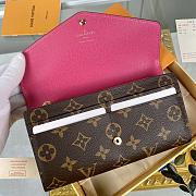 FORUBAGS LOUIS VUITTON SARAH WALLET M62234 Fuchsia  - 4