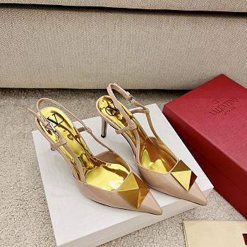 Kitlife Valentino One Stud Patent Leather Slingback Pump (3 colors-4cm and 7cm)