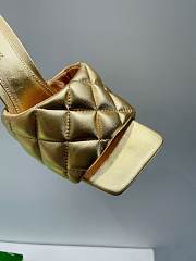 Kitlife Bottega Veneta quilted sandals padded gold - 3