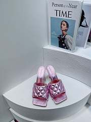Kitlife Bottega Veneta quilted sandals padded pink - 4