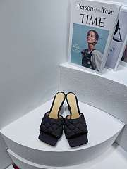 Kitlife Bottega Veneta quilted sandals padded black - 4