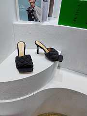 Kitlife Bottega Veneta quilted sandals padded black - 3