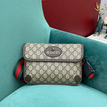 Kitlife Gucci Neo Vintage GG Supreme belt bag - 493930 - W24cm x H17cm x D3.5cm