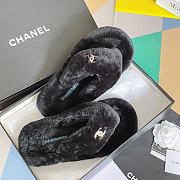 Kitlife Chanel Fuzzy Slippers (Black,White,Pink,Red,Yellow) - 6