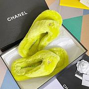Kitlife Chanel Fuzzy Slippers (Black,White,Pink,Red,Yellow) - 3