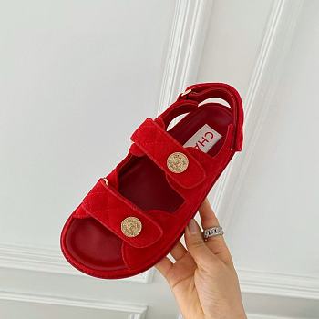 Kitlife Chanel Dad Suede Leather Sandals 5 colors