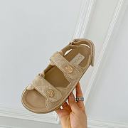 Kitlife Chanel Dad Suede Leather Sandals 5 colors - 3