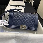 Kitlife Chanel Old Medium Le Boy Caviar Leather Black (Silver/Gold Hardware) - 25cm - 1